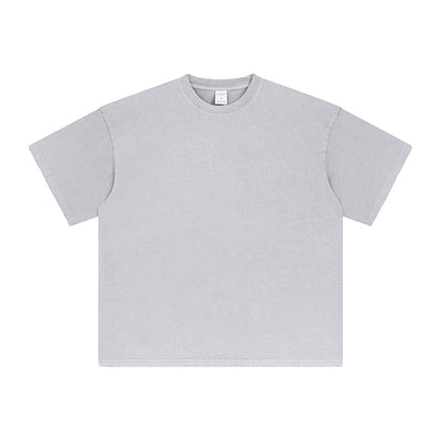 Women's Stone Wash Frayed T Shirt 7.5oz-INNBLAC