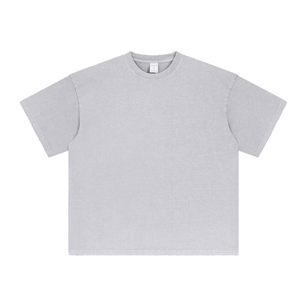Women's Stone Wash Frayed T Shirt 7.5oz-INNBLAC