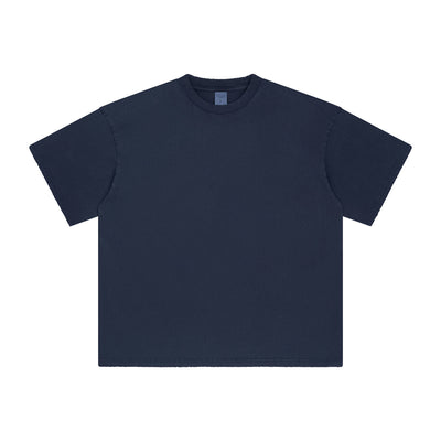 Women's Stone Wash Frayed T Shirt 7.5oz-INNBLAC