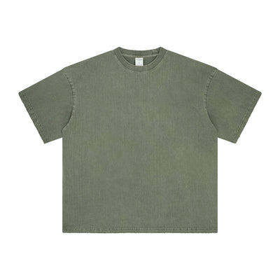 Women's Stone Wash Frayed T Shirt 7.5oz-INNBLAC