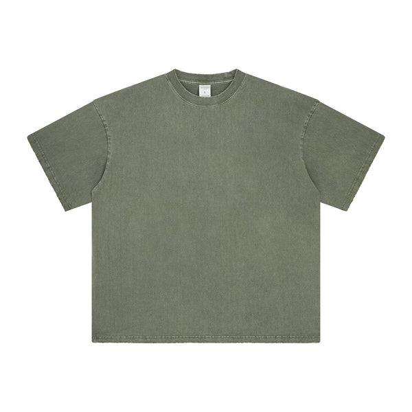 Women's Stone Wash Frayed T Shirt 7.5oz-INNBLAC