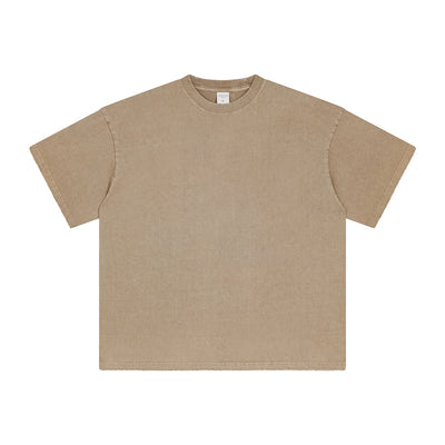 Women's Stone Wash Frayed T Shirt 7.5oz-INNBLAC