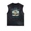 Frayed Edge Summer Vacation Graphic Tank