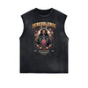 Frayed Edge Blossom Graphic Muscle Tank