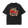 Washed Faded Blossom Pattern Tee