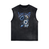 Frayed Edge Blossom Graphic Muscle Tank