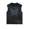Frayed Edge Blossom Graphic Muscle Tank