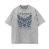 Washed Cotton Blossom Pattern Tee