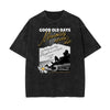 Washed Faded Blossom Pattern Tee