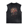 Frayed Edge Blossom Graphic Muscle Tank