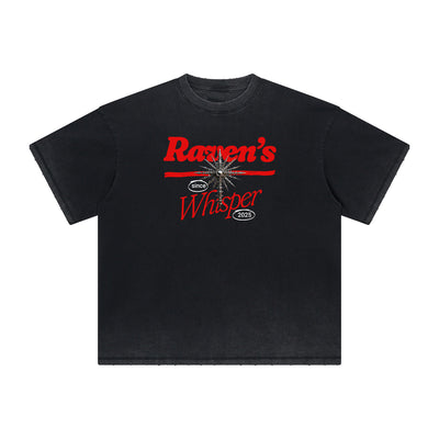 Abstract Artistic Thick Faded Pattern Tee