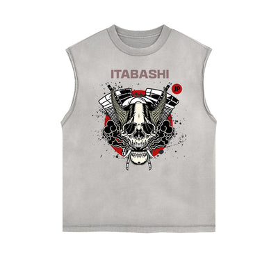 Frayed Edge Japanese Ukiyo Graphic Tank