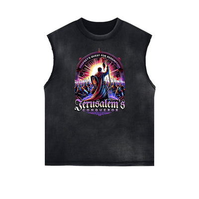 Frayed Edge Crusades Graphic Tank Top
