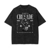 Stone Wash Crusades Pattern T Shirt