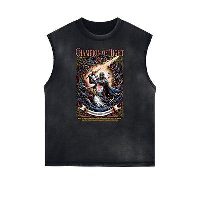 Frayed Edge Crusades Graphic Tank Top
