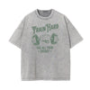 Stone Wash Fitness Pattern T Shirt