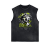 Frayed Edge Graffiti Style Graphic Tank