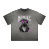 Vintage Frayed Graffiti Style Pattern Tee
