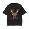 Washed Asian Style Graphic Cotton Tee