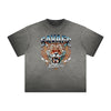 Thick Faded Asian Style Graphic T Shirt
