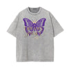 Stone Wash Asian Style Pattern T Shirt