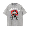 Stone Wash Asian Style Pattern T Shirt
