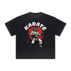 Vintage Frayed Asian Style Pattern Tee