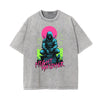 Stone Wash Asian Style Pattern T Shirt