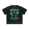 Thick Faded Skull Graphic T Shirt