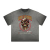 Vintage Frayed Skull Pattern Tee