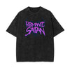 Washed Splash Ink Graphic Cotton Tee