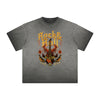 Vintage Frayed Rock Style Pattern Tee