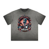 Vintage Frayed Rock Style Pattern Tee