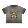 Vintage Frayed Rock Style Pattern Tee