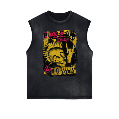 Frayed Edge Rock Style Graphic Tank