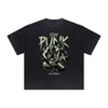 Thick Faded Rock Style Graphic T Shirt