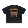 Thick Faded Rock Style Graphic T Shirt
