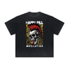 Thick Faded Rock Style Graphic T Shirt