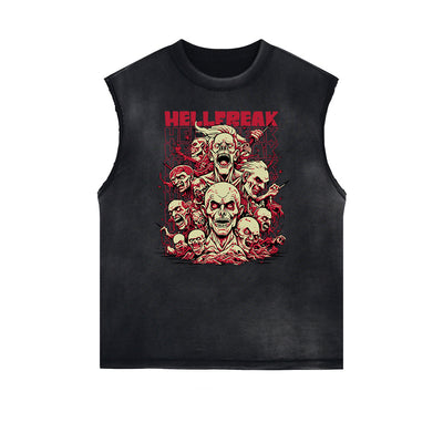 Frayed Edge Rock Style Graphic Tank