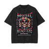 Stone Wash Rock Style Pattern T Shirt