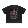 Thick Faded Rock Style Graphic T Shirt