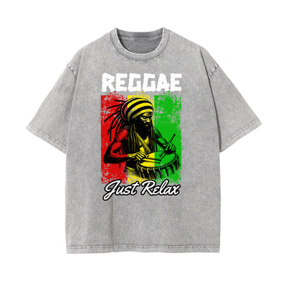 Stone Wash African Totem T Shirt