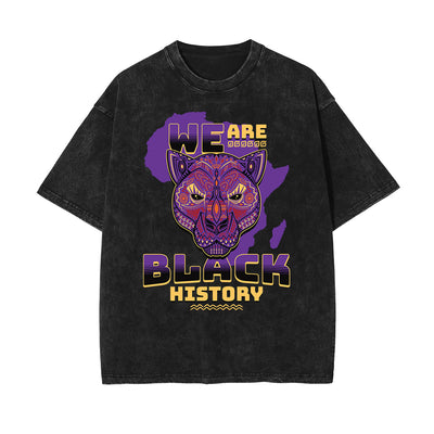 Washed African Totem Cotton Tee