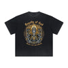 Vintage Frayed Gods & Faith Pattern Tee
