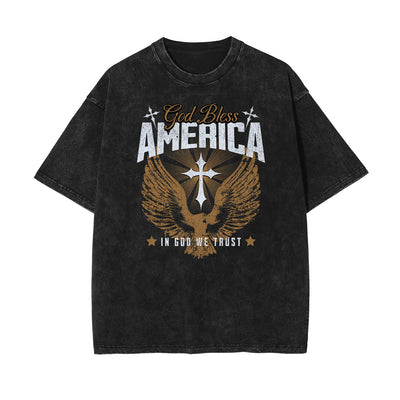 Washed Gods & Faith Graphic Cotton Tee