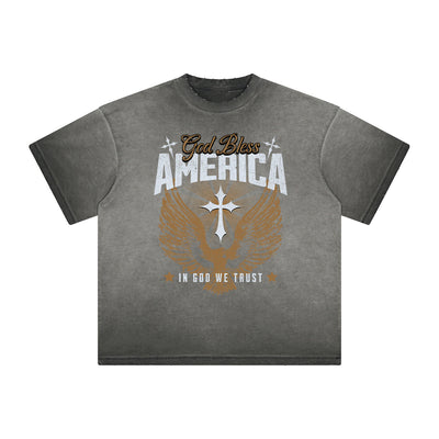 Thick Faded Gods & Faith Graphic Tee