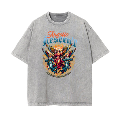 Stone Wash Gods & Faith Graphic Tee