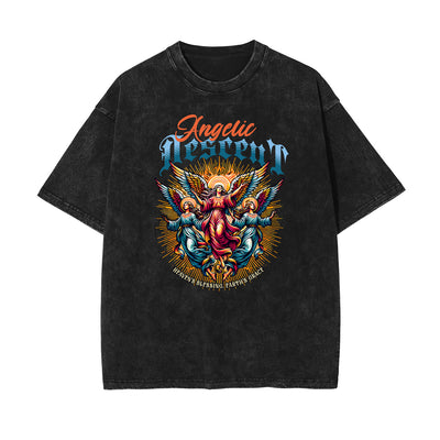 Washed Gods & Faith Graphic Cotton Tee