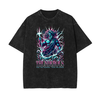 Washed Gods & Faith Graphic Cotton Tee
