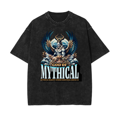 Washed Gods & Faith Graphic Cotton Tee